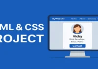 Simple Project Using HTML and CSS with Source Code - Personal Profile Card with Navigation