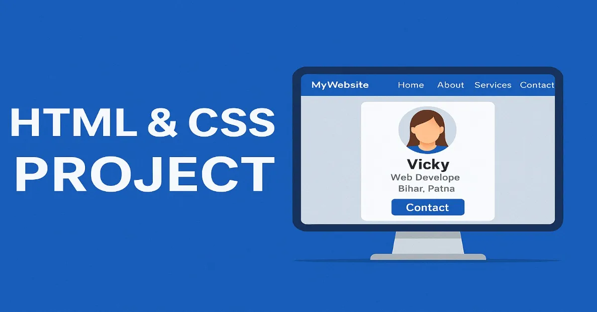 Simple Project Using HTML and CSS with Source Code - Personal Profile ...